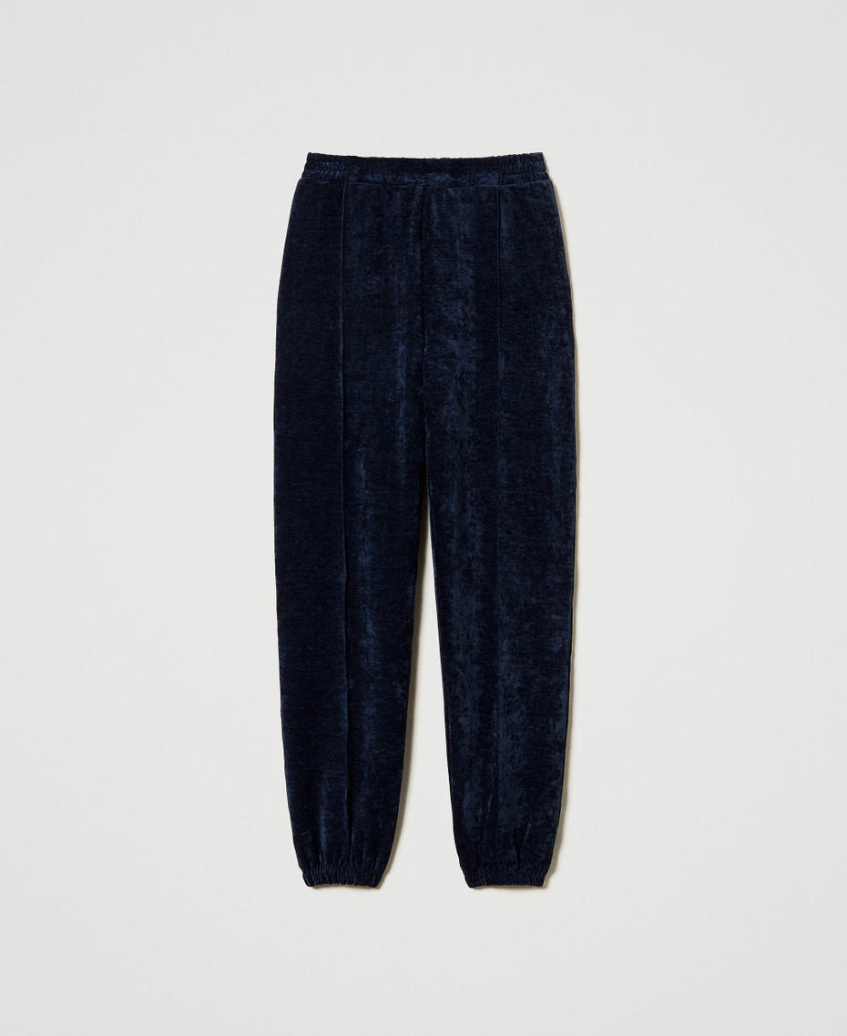 Velvet joggers Blackout Blue Woman 242LL2PEE_00481_S0