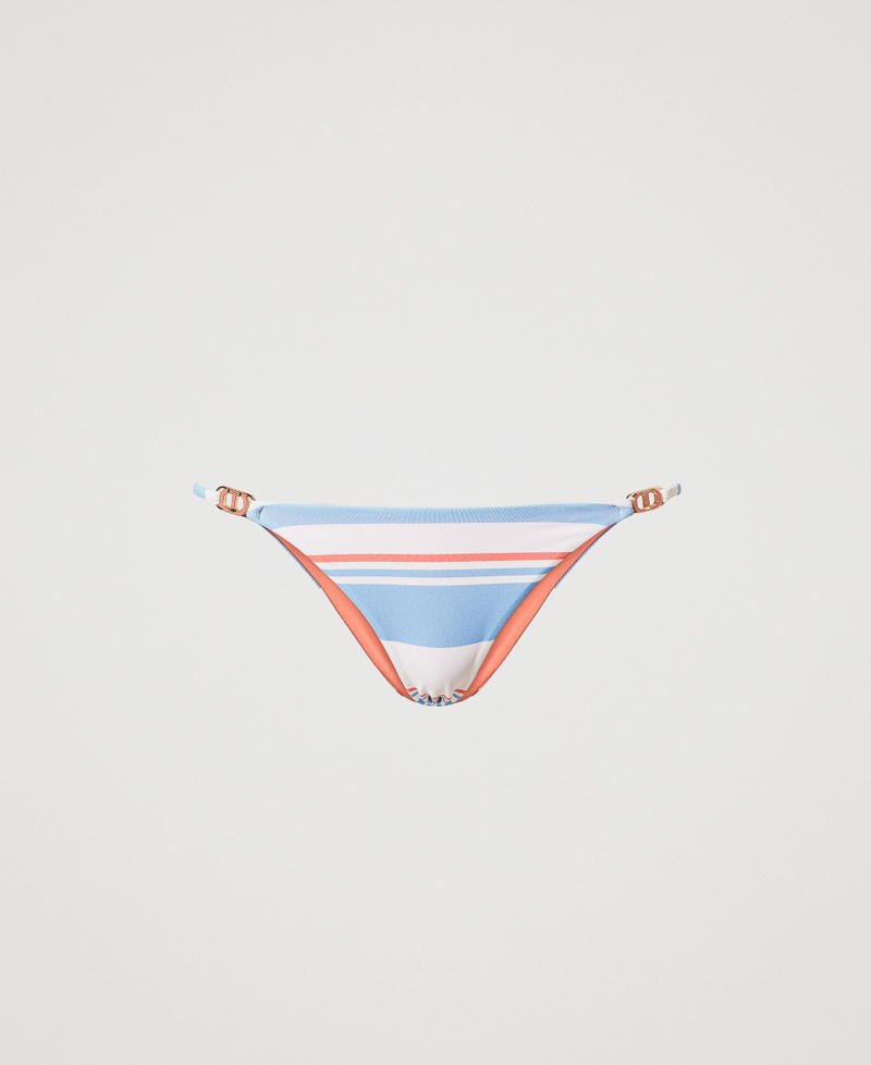 Slip br&eacute;silien de bain ray&eacute; Rayure Sugar/Coral Sunset/Blue Topaz Femme 251LMMR77_12378_S0