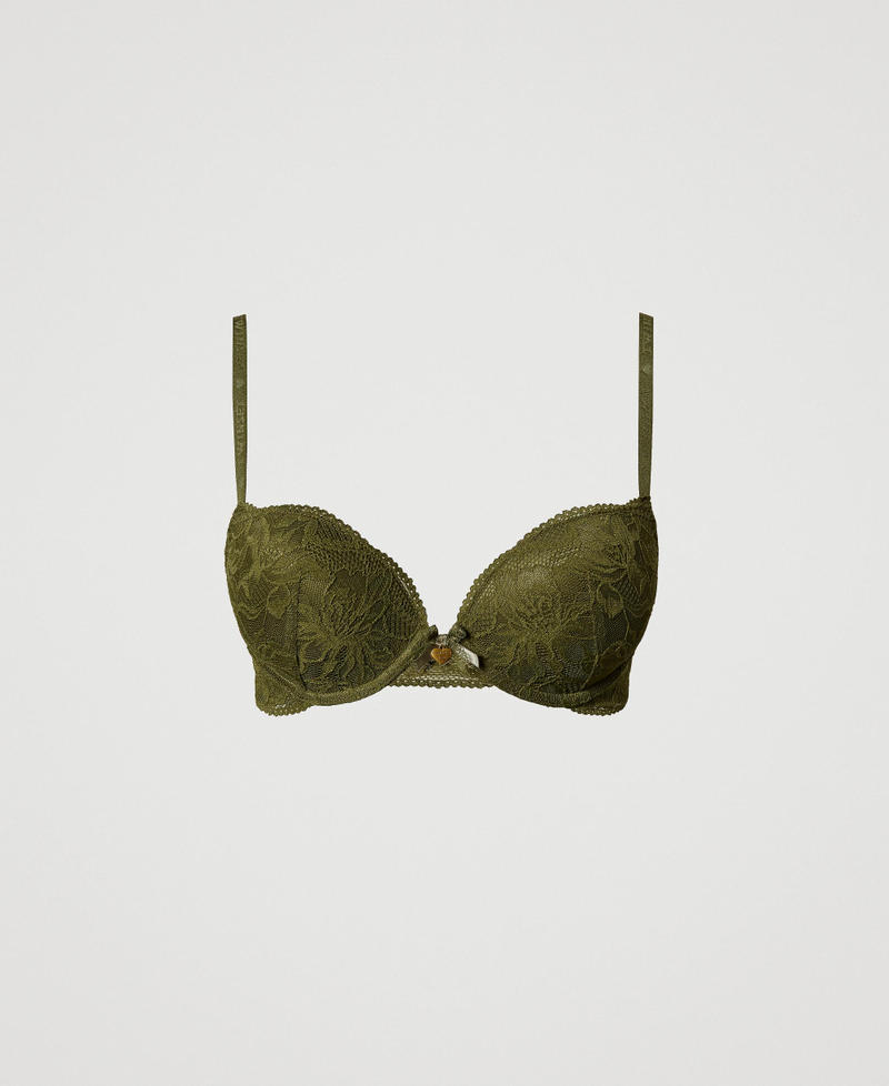 Lace push-up bra Green Moss Woman 242LL6E44_11957_S0