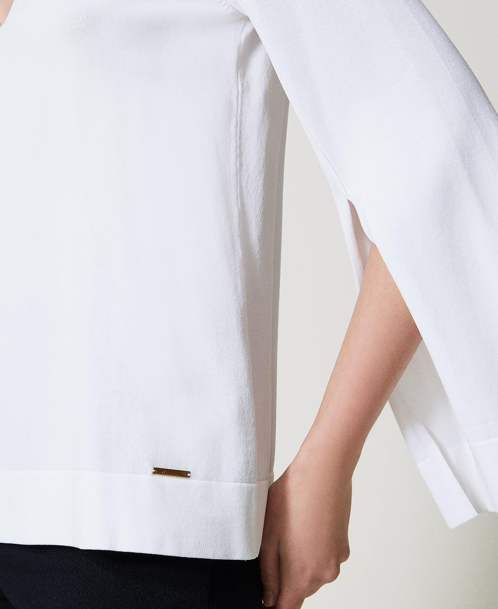 Pull avec fentes White Cloud Femme 251LL3DDD_12105_04