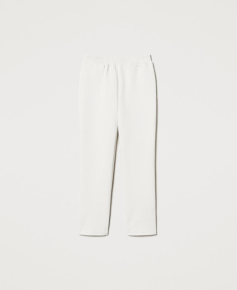 Scuba fabric cigarette trousers White Cloud Woman 251LL2VFF_12105_S0