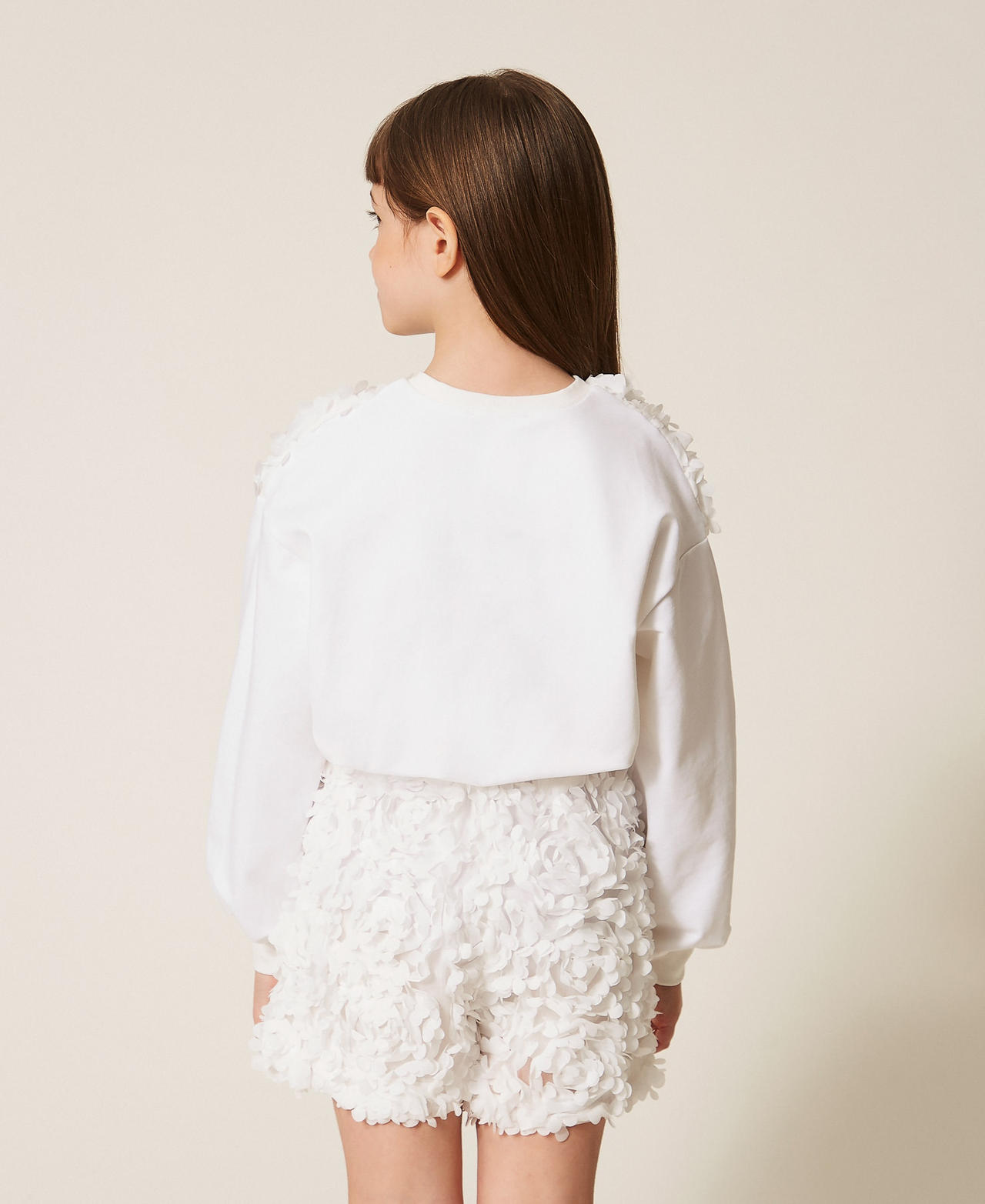 Sweatshirt with roses Off White Girl 261GJ2Q64_00526_03