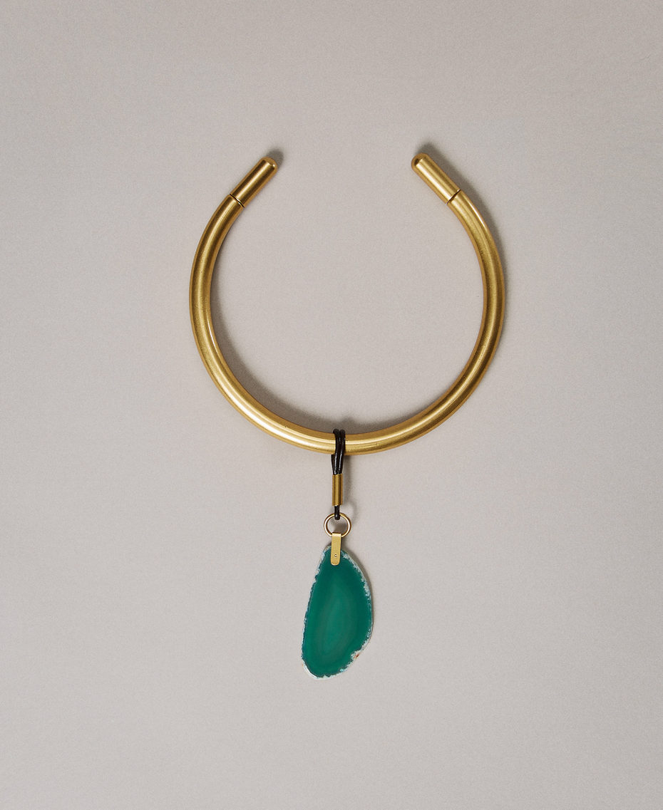 Choker necklaces with stone Olive Oil Woman 251TS502B_12576_PS