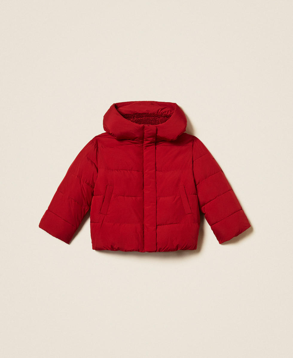 Kurze Daunenjacke mit Kunstpelz Red Ruby M&auml;dchen 262GJ2072_13704_S0