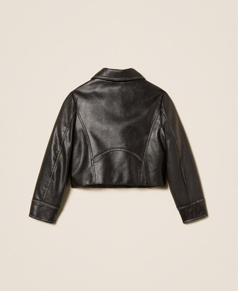 Perfecto effet cuir Noir Fille 252GJ2080_00006_S1