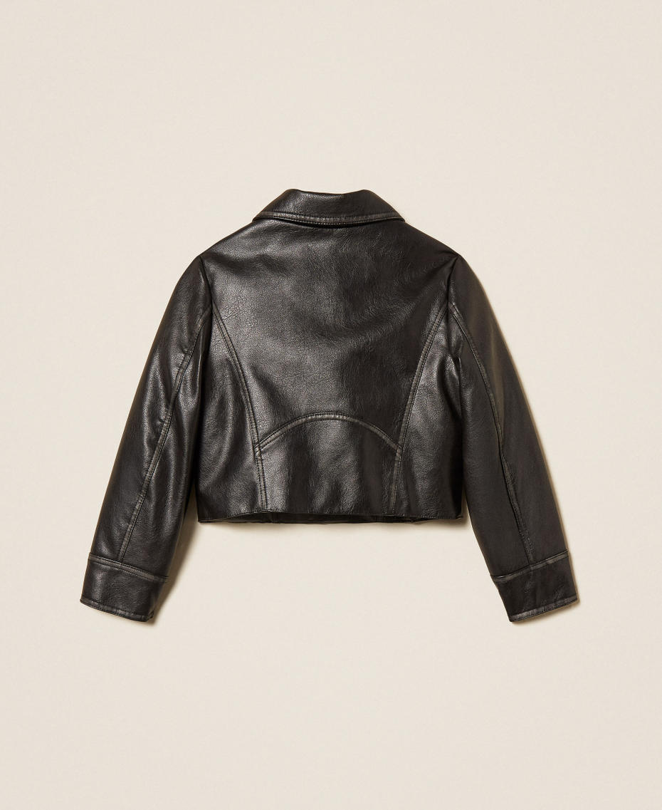 Perfecto effet cuir Noir Fille 252GJ2080_00006_S1