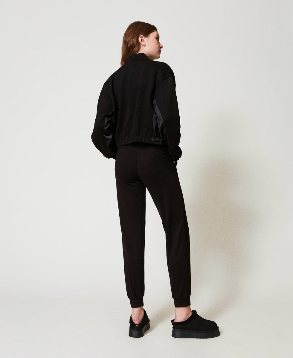 Pantalon de jogging avec poches Noir Femme 242LL2JGG_00006_03