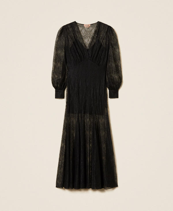 Maxikleid aus Valenciennesspitze