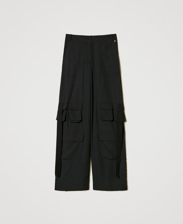 パンツ TWINSET SS25 Twin-set Trousers Black (251TP2409 S185990006) TWINSET: Pants woman - Black 1 | Twinset pants 251TP2409