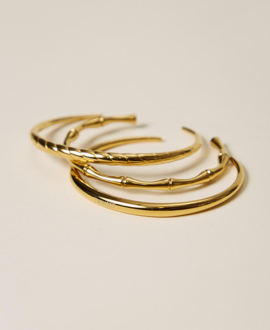 Set of bracelets with logo Old Gold Woman 261TO5460_12616_03