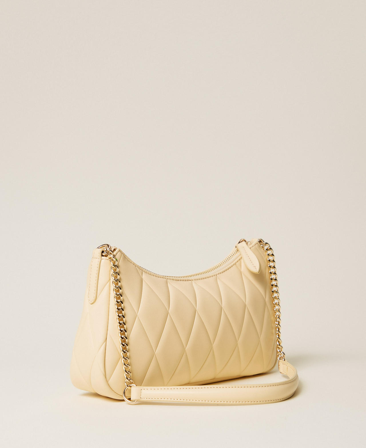 Gesteppte Umh&auml;ngetasche Pastellgelb Frau 261TB7284_00323_03