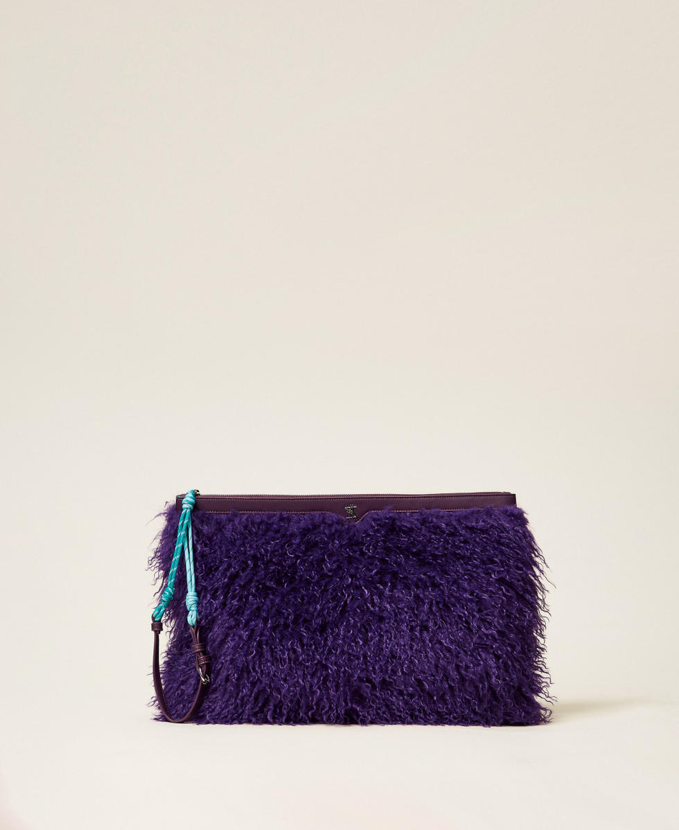 MYFO faux fur clutch bag