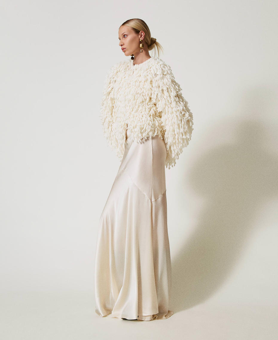Giacca 'Elizabeth' in maglia bouclé Bianco Neve Donna 242TS3210_00282_03
