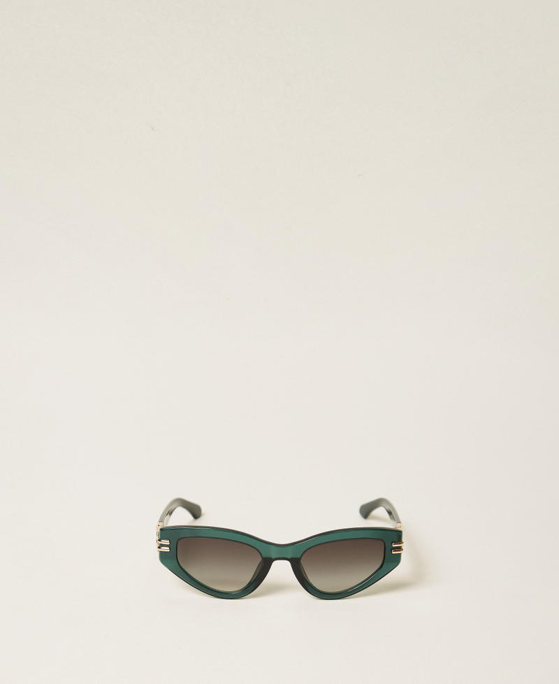 Occhiali da sole a farfalla Verde Alpino Donna 999TZ5069_13142_01