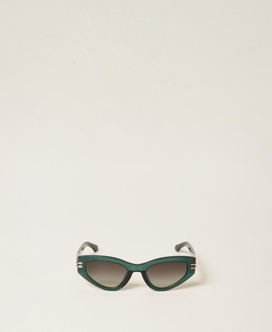 Occhiali da sole a farfalla Verde Alpino Donna 999TZ5069_13142_01