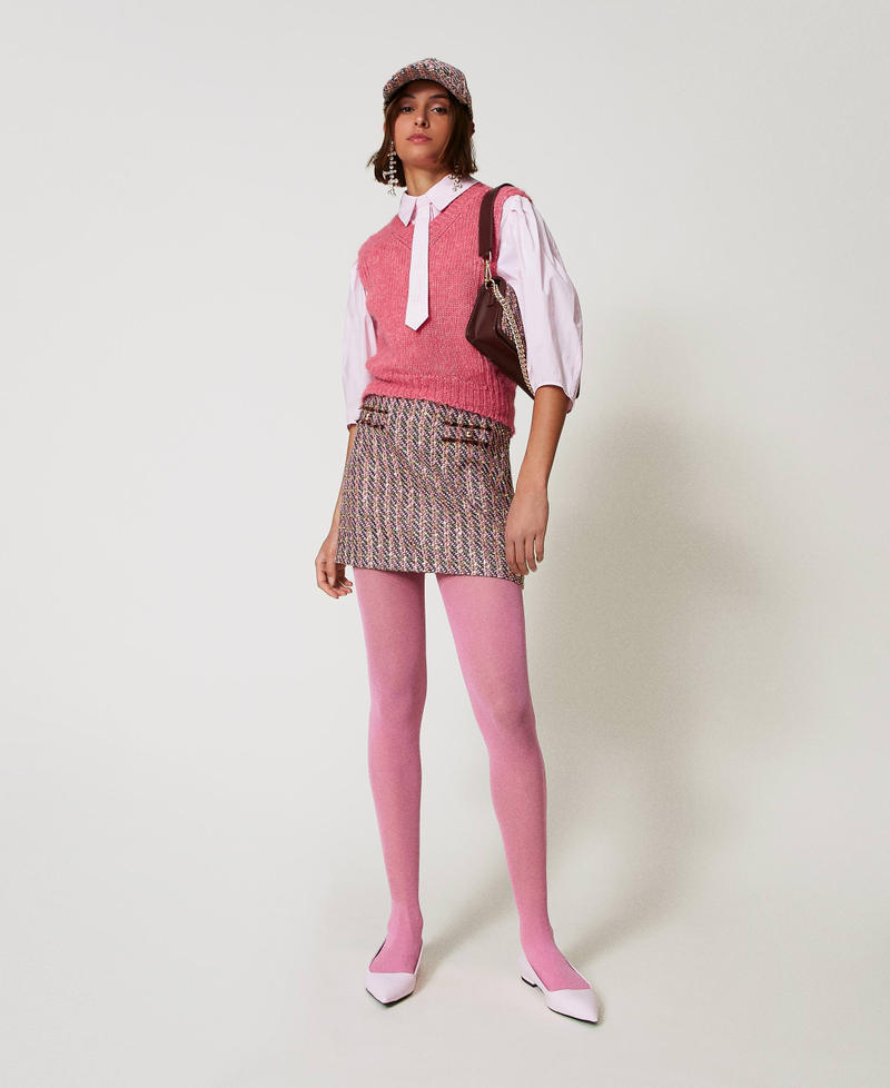 Ballerina mit spitz zulaufender Zehenpartie „Pink Tulle“-Rosa Frau 242ACP032_11724_S0