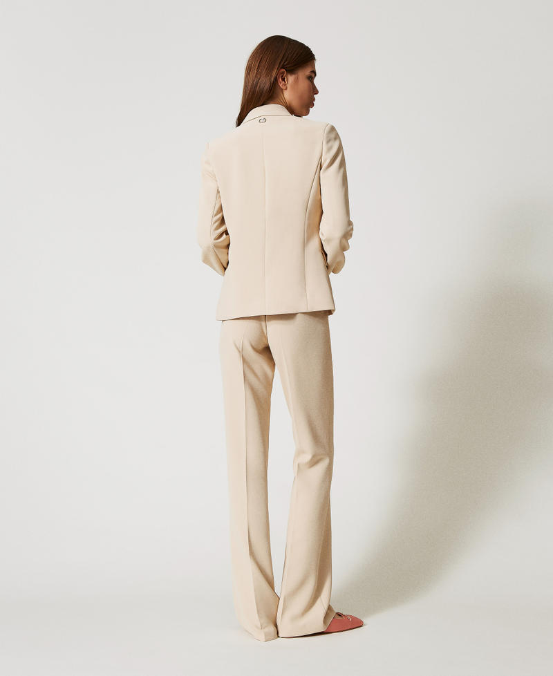 Crêpe flared trousers Delicate Beige Woman 251TP2324_12140_07