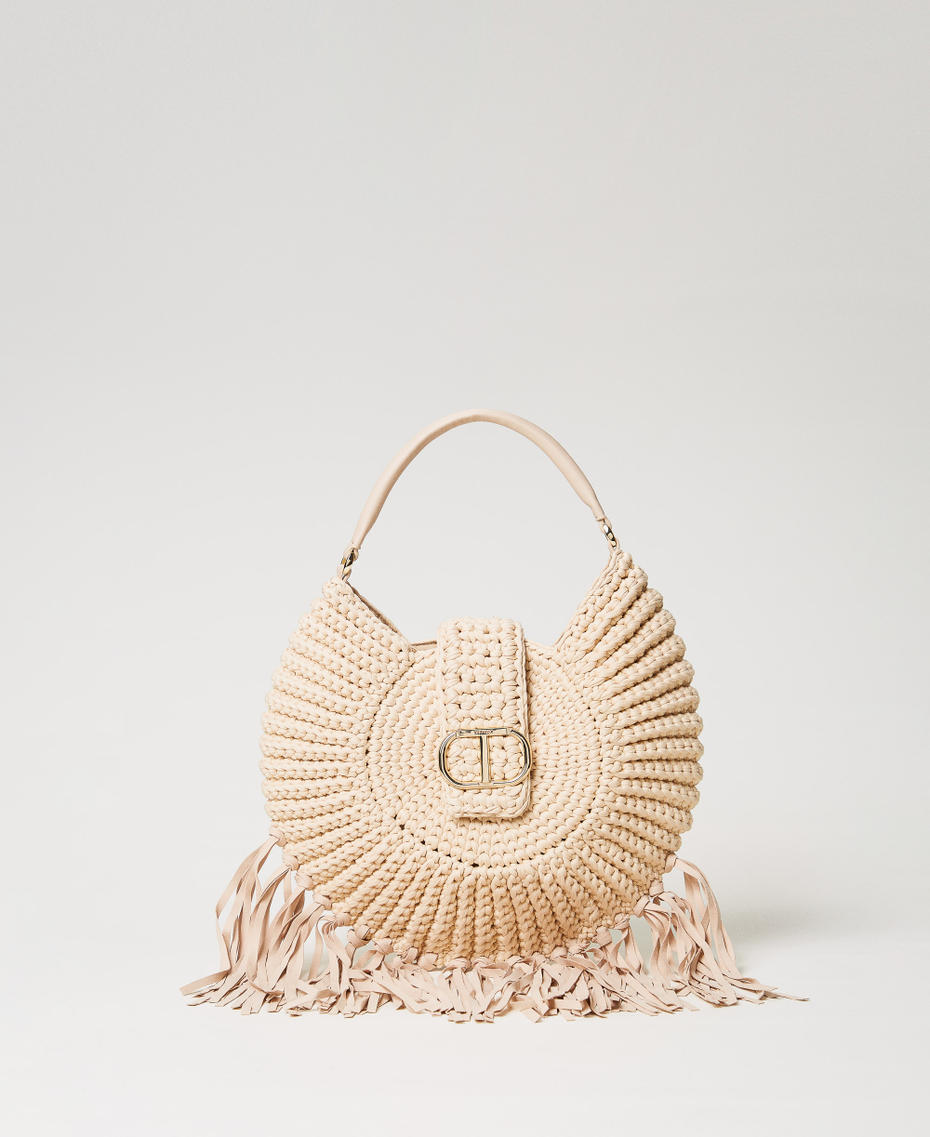 Besace « La Coquillette » en crochet Blanc Naturel Femme 251TD8140_00497_01
