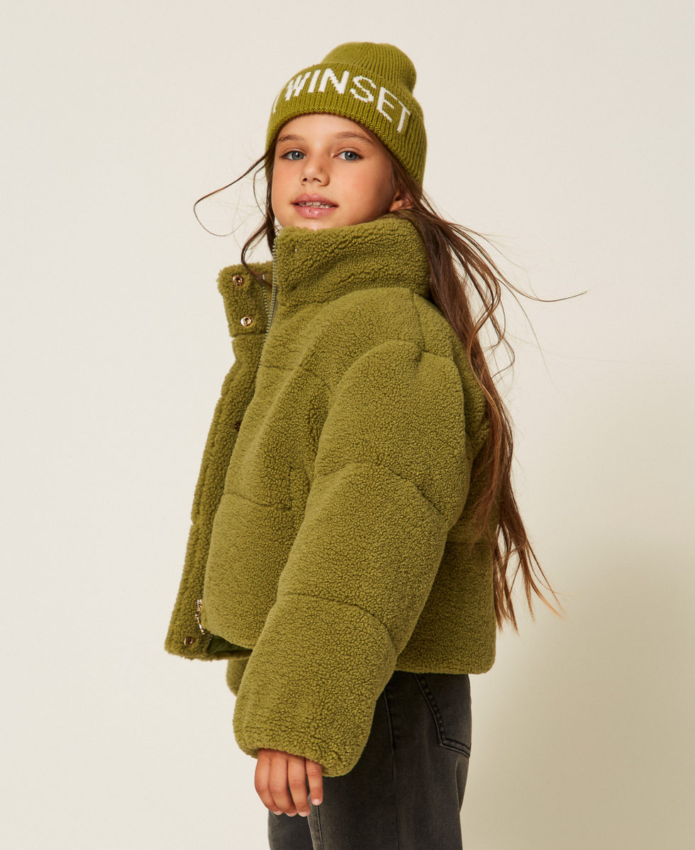Steppjacke aus Pelzimitat Olive Oil M&auml;dchen 252GJ2181_12576_02