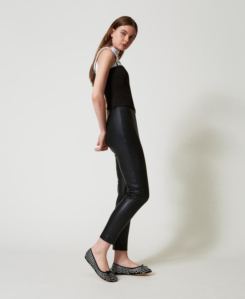 Балетки со стразами по всей поверхности Черный женщина 251ACP016_00006_T0