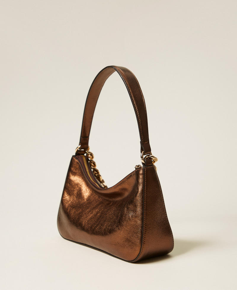 Liliane medium laminated leather bag Bronze Woman 261TD8410_00061_03