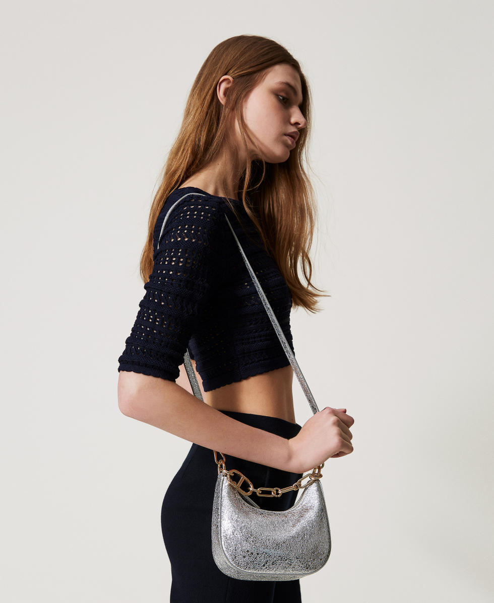 Bolso «Mini Croissant» laminado