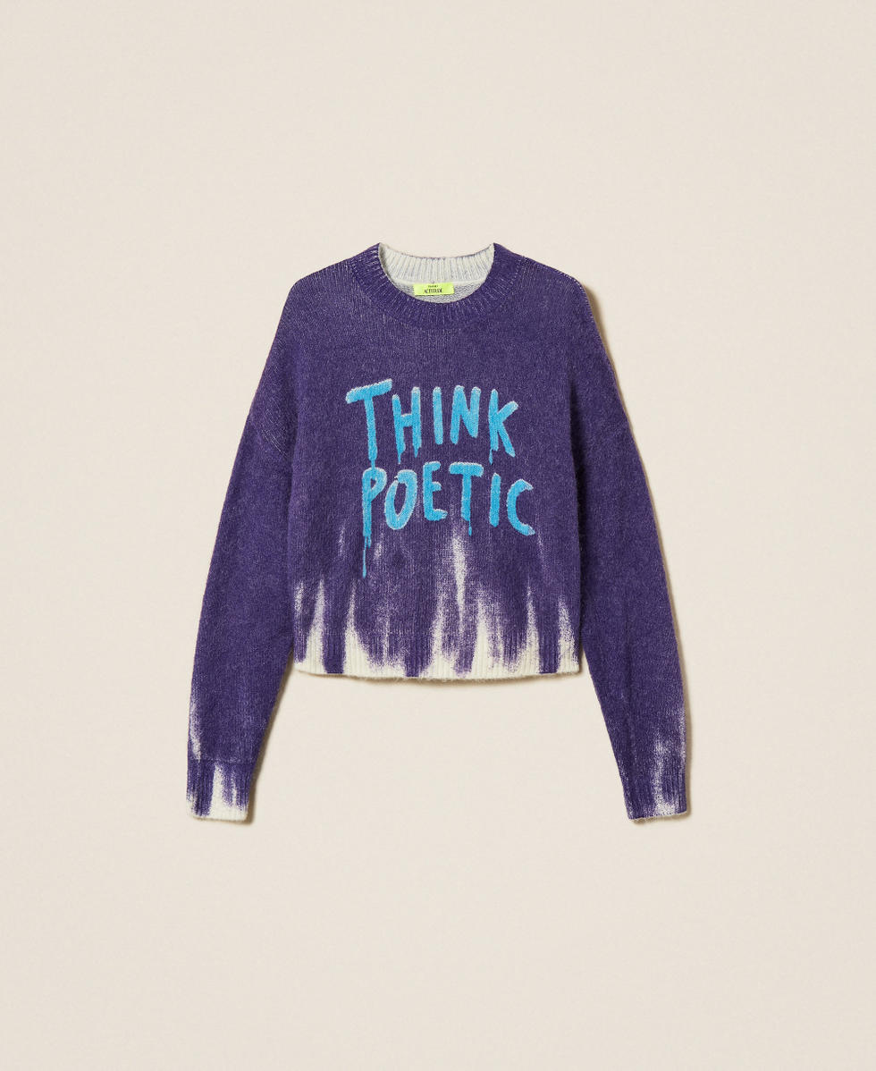 MYFO wool blend jumper with print