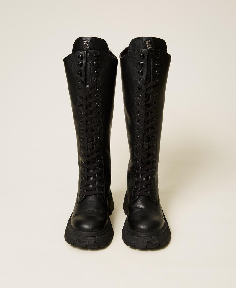 MYFO high combat boots Black Woman 252AQT010_00006_04