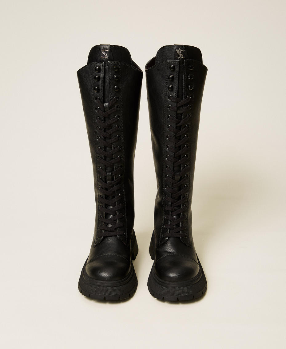 MYFO high combat boots Black Woman 252AQT010_00006_04