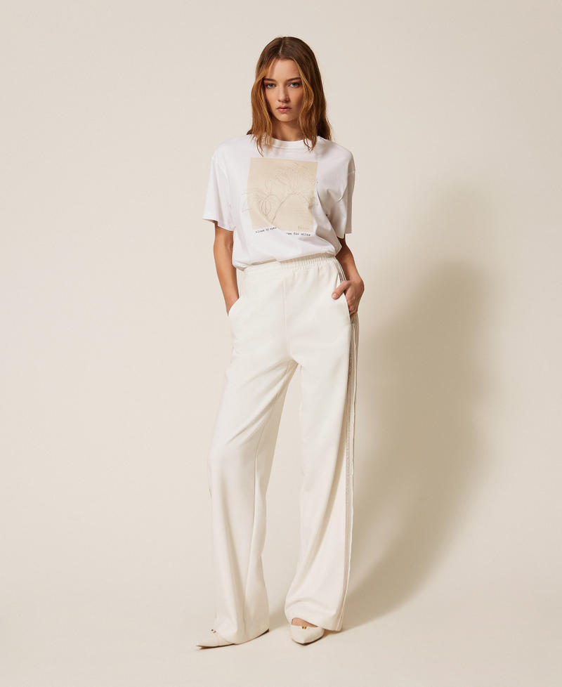 Recycled cr&ecirc;pe de Chine trousers Lily Woman 261TE2050_00381_02