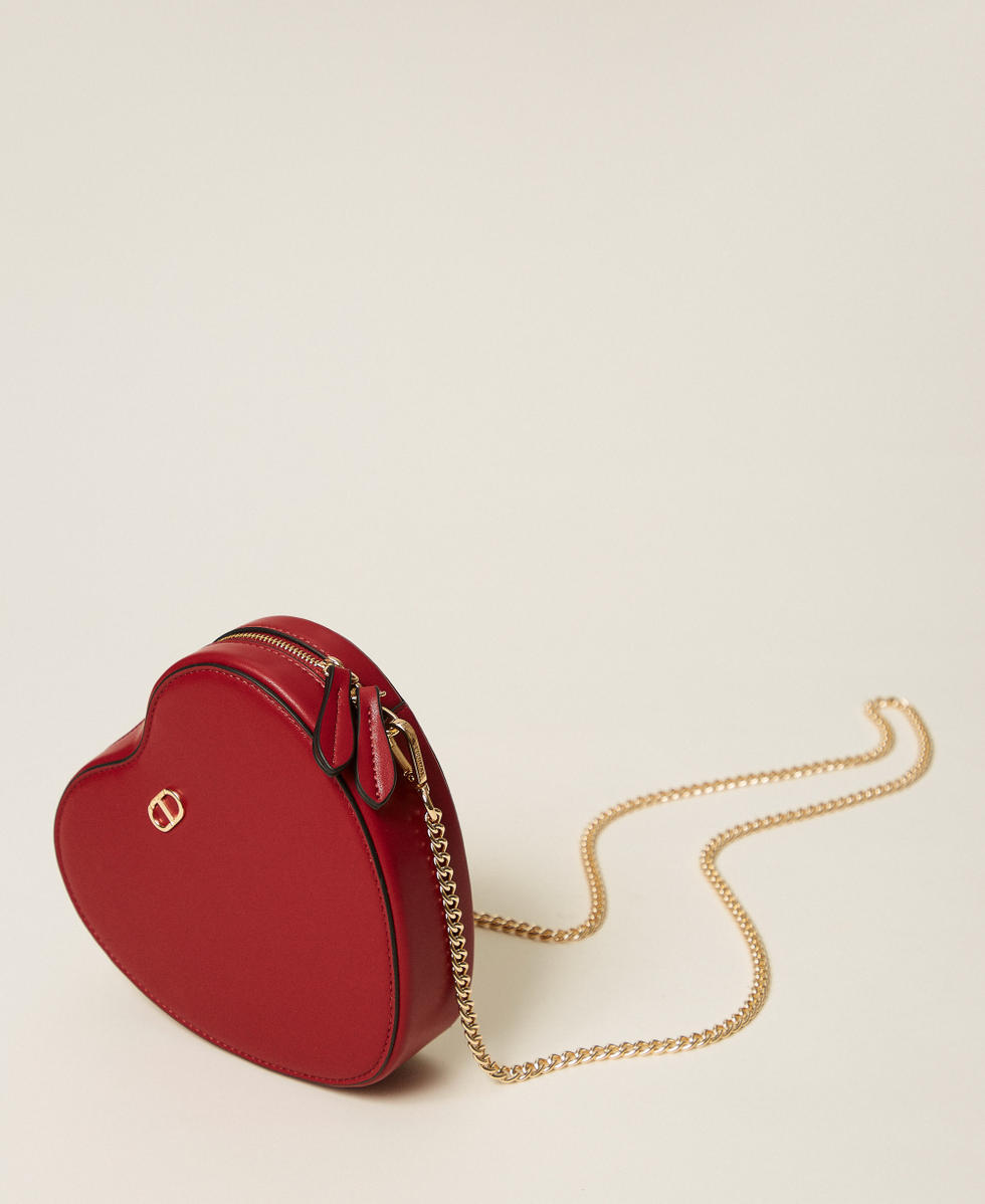 Mini-Umh&auml;ngetasche in Herzform Venedigrot Frau 252TH7025_00740_02
