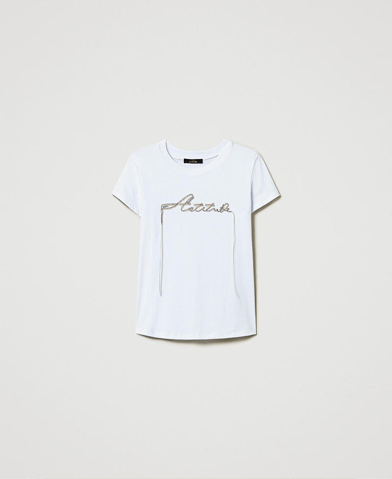 Tシャツ・カットソー EMIS LETTERING RHINESTONE T-SHIRT 5BJH1581 EMIS LETTERING RHINESTONE T-SHIRT