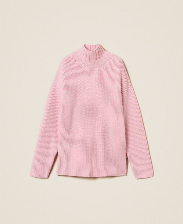 Wool blend turtle neck jumper