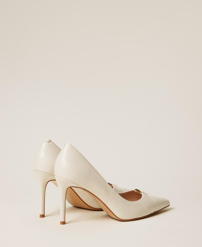 Hohe Pumps aus Leder Lilie Frau 261TCP030_00381_03