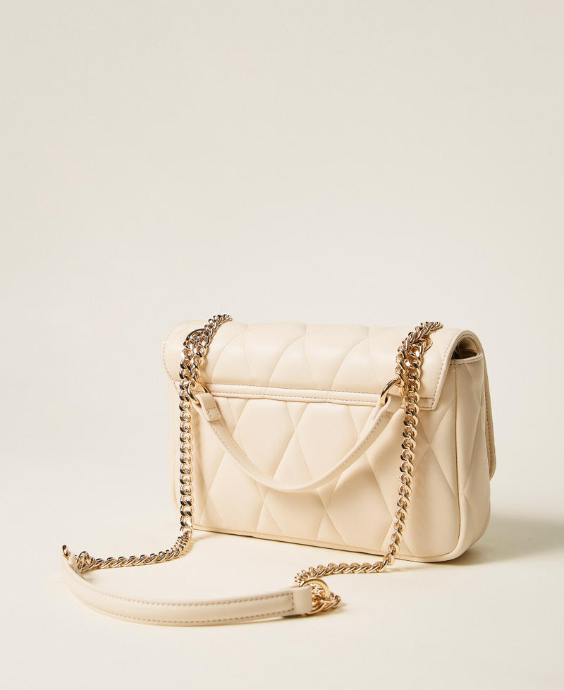 Medium quilted shoulder bag "Parchment" Beige Woman 252TB7053_07222_03