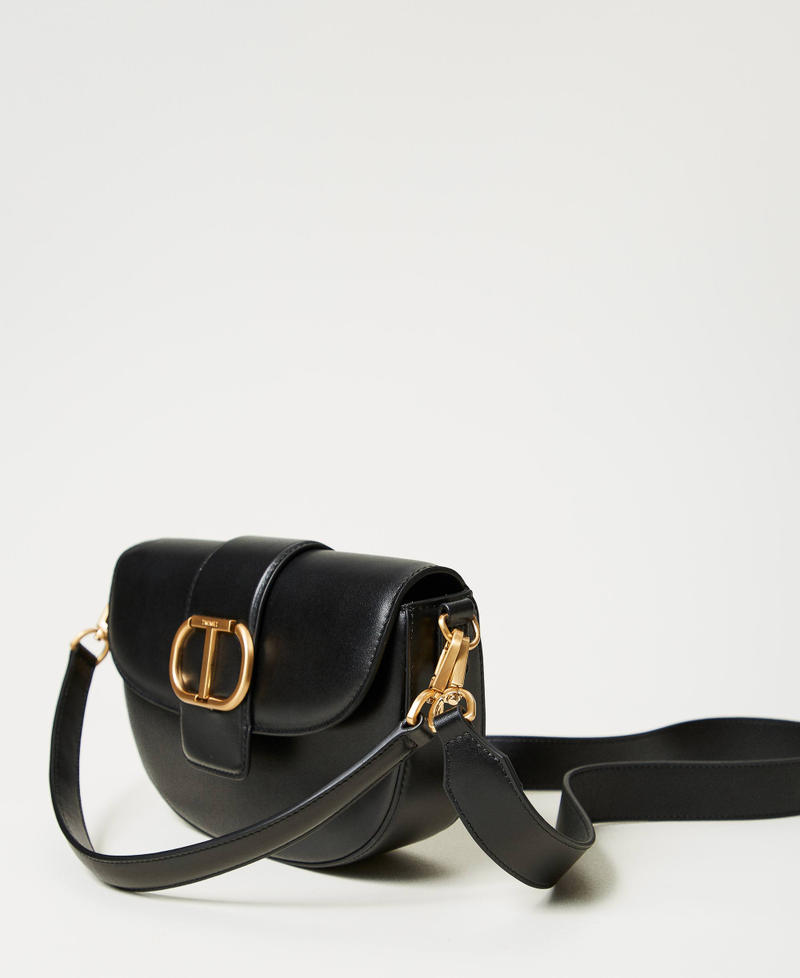‘Amie‘ half-moon leather shoulder bag Black Woman 251TB7110_00006_02