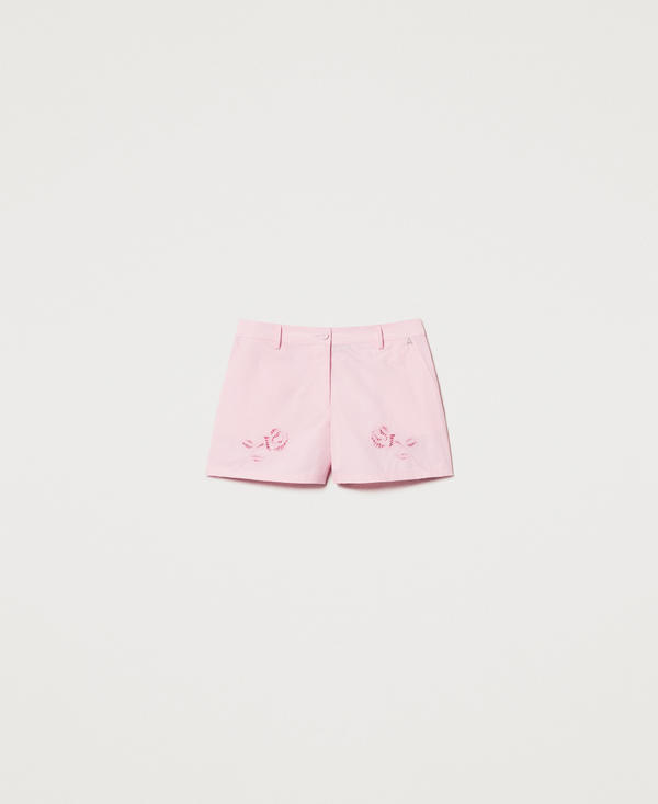 ショートパンツ TWIN SET 'Oval T' shorts White 251TP2593 TWINSET Milano