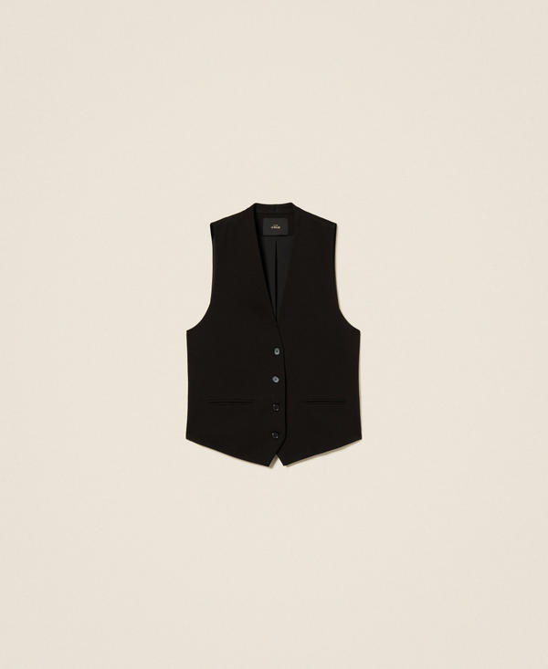 Waistcoat with buttons and welt pockets