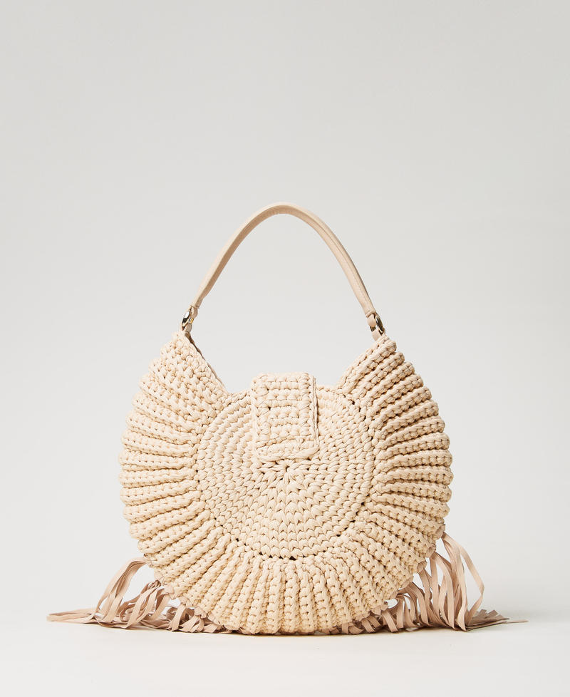 Besace « La Coquillette » en crochet Blanc Naturel Femme 251TD8140_00497_03