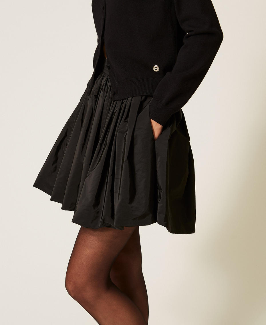 Taffeta balloon skirt Black Woman 262AP2204_00006_04