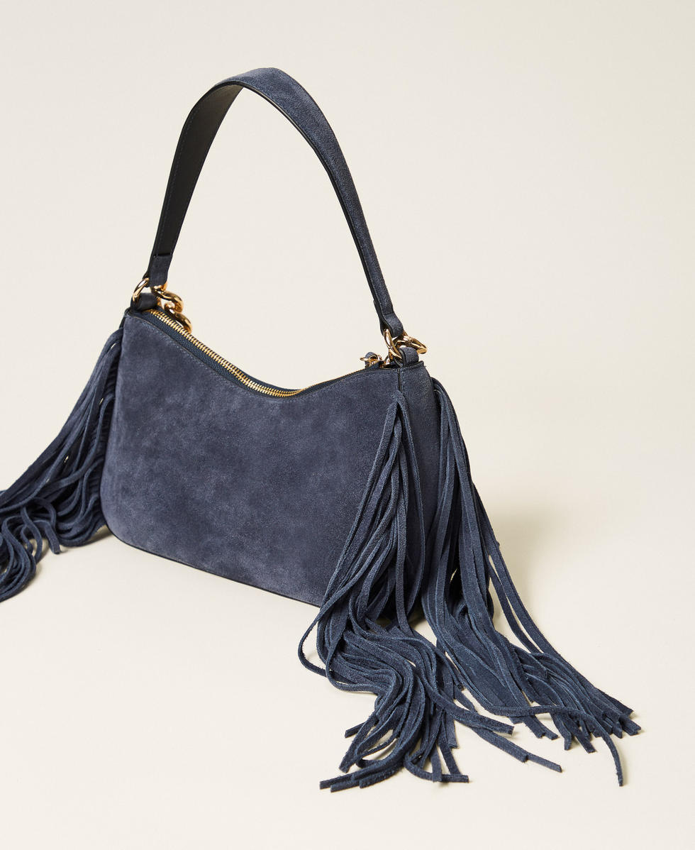 'Liliane' small suede bag
