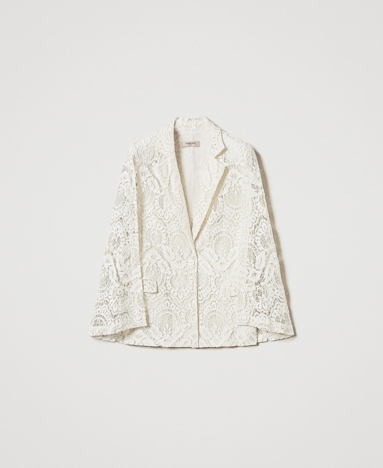 Blazer „Procida“ aus Makrameespitze Weiß Schnee Frau 251TS2190_00282_0S