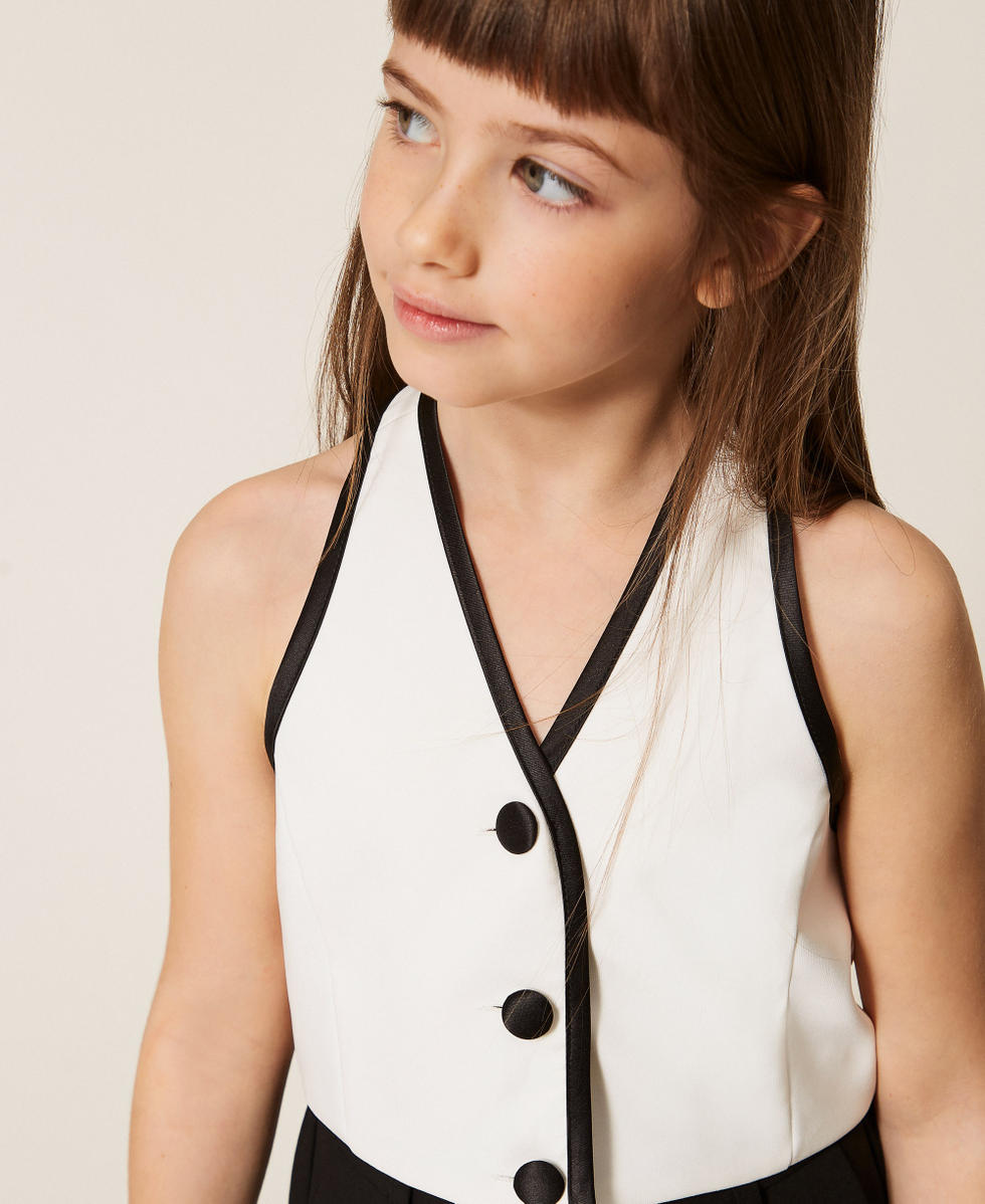 Cr&ecirc;pe waistcoat Off White Girl 261GJ2Q52_00526_04
