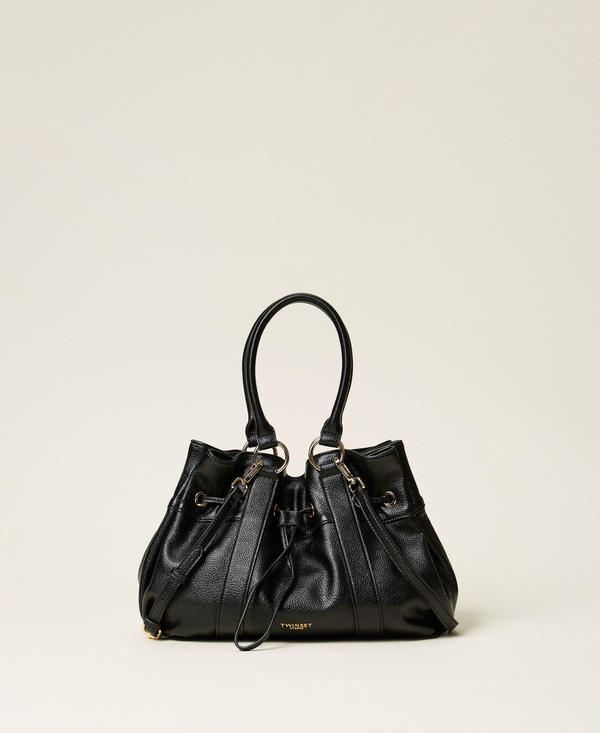 Shopper bag with ruching