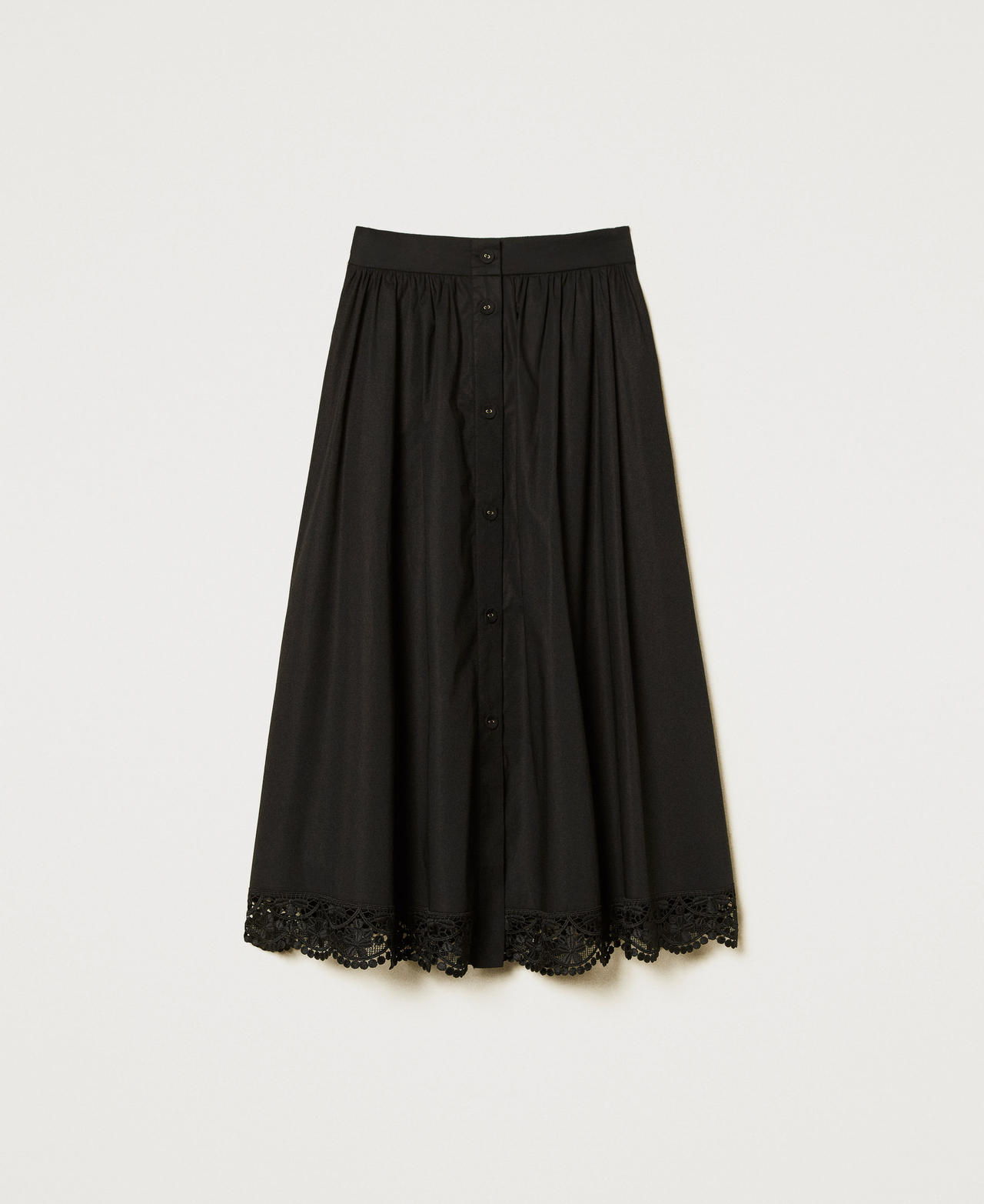 TELPLAN Obrecht Skirt 黒 TĔLOPLAN（テーロプラン）Obrecht Skirt プリーツラップスカート