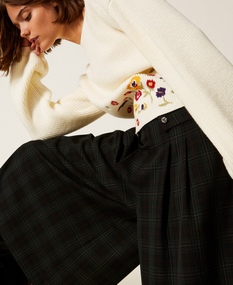 Tartan trouser skirt Daily Tartan Green Woman 252AT2131_12451_03