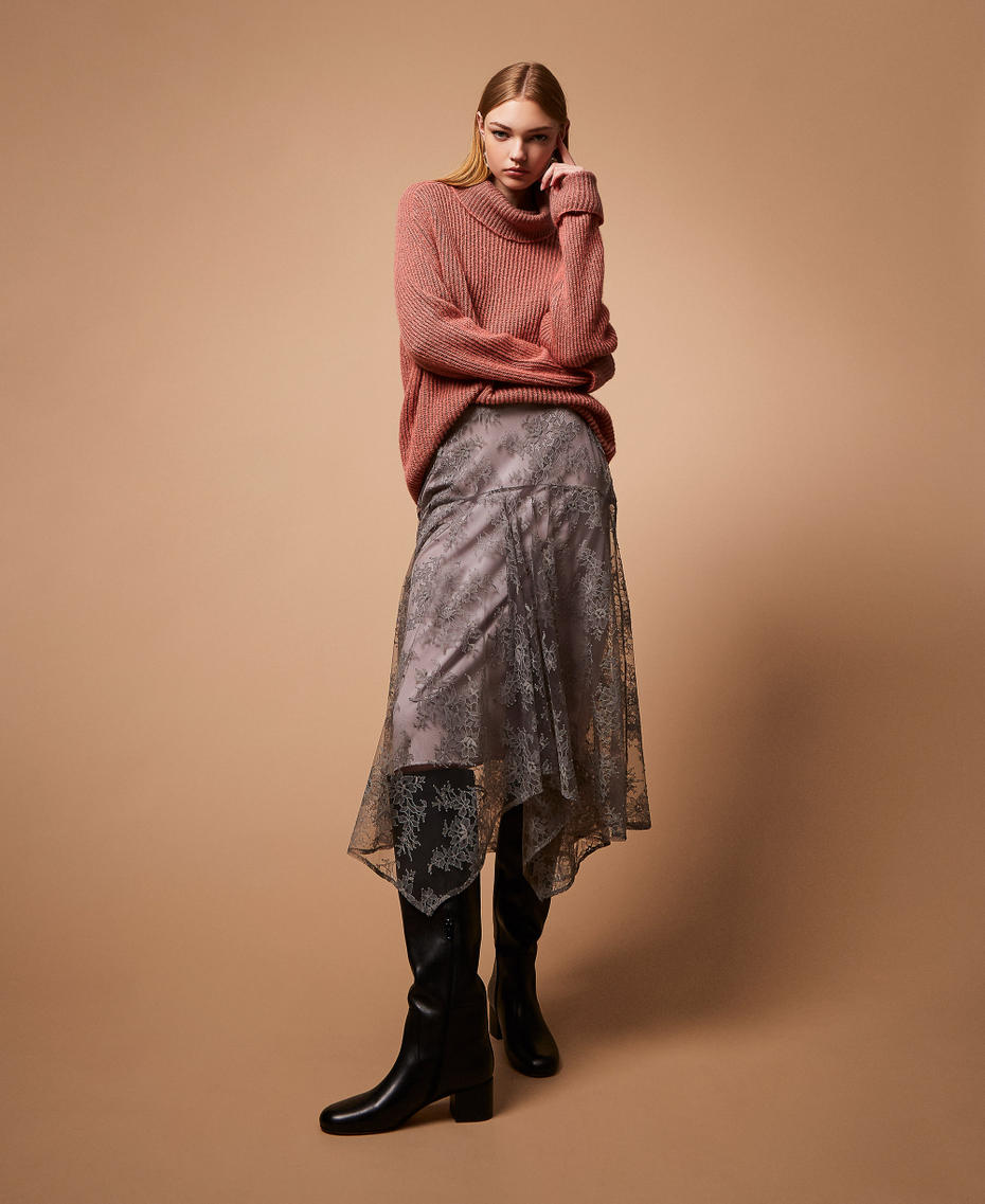 Falda larga de encaje Steel Mujer 252TF2112_12817_PC