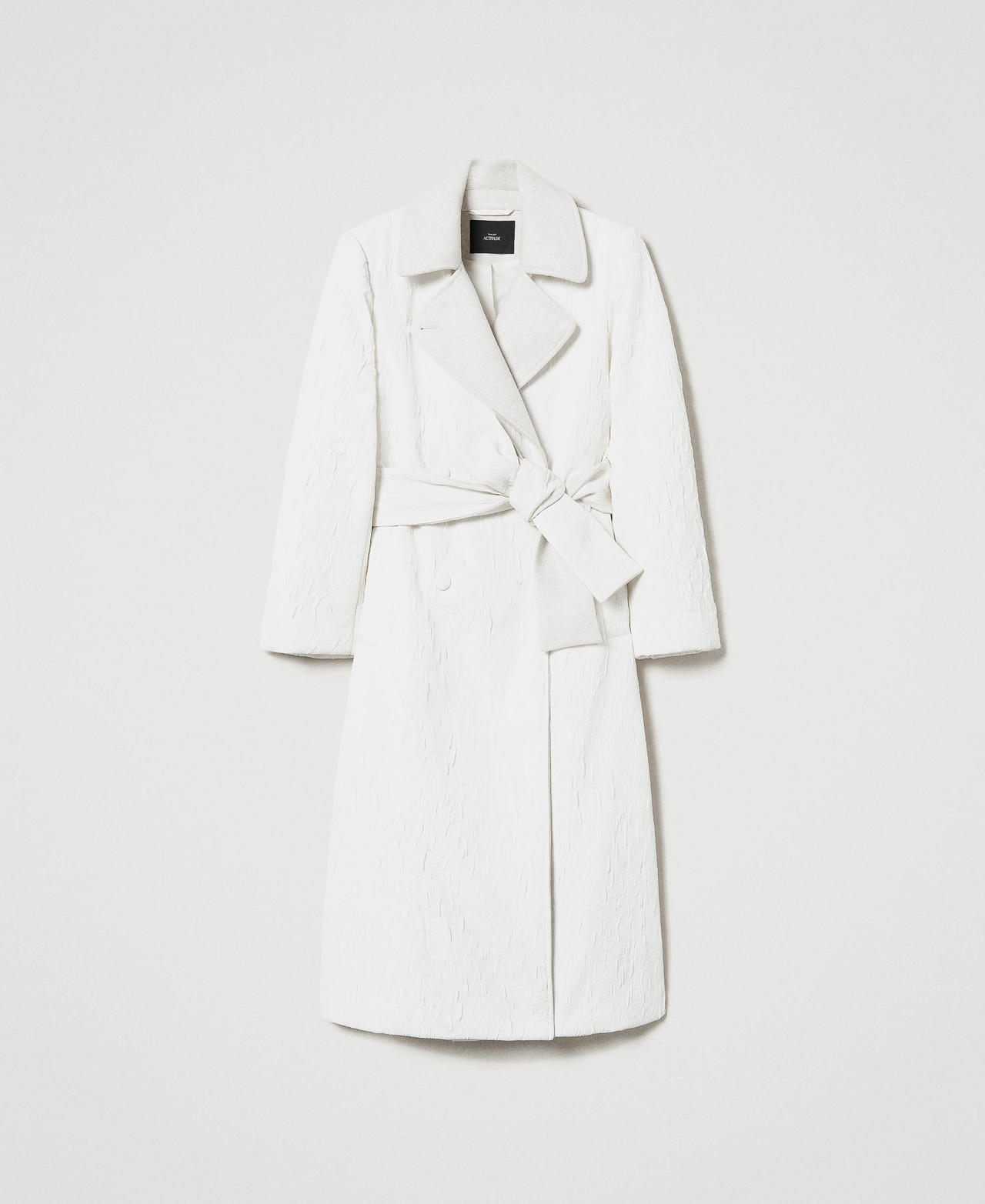 Cappotto doppiopetto goffrato Off White Donna 242AT2020_00526_0S