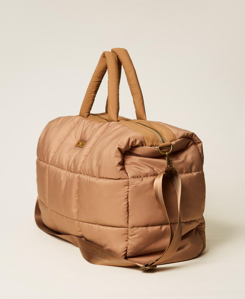 Quilted bag with shoulder strap Camel Woman 252LI7ABB_00044_02