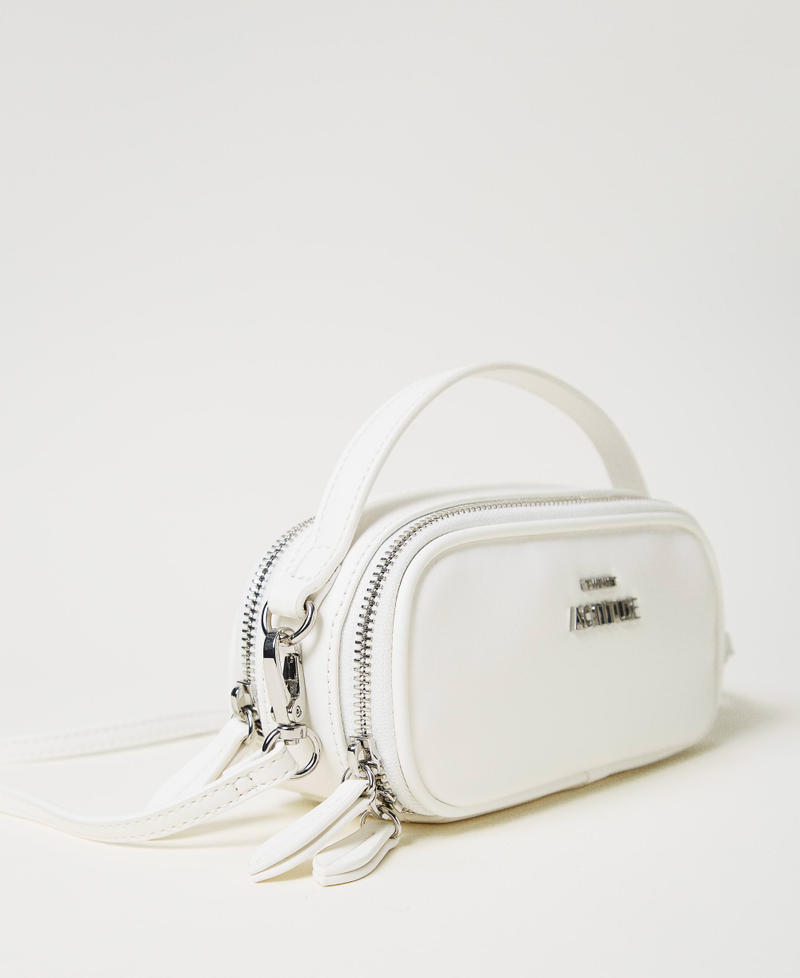 Mini shoulder bag with logo Sugar White Woman 251AA7050_00632_02